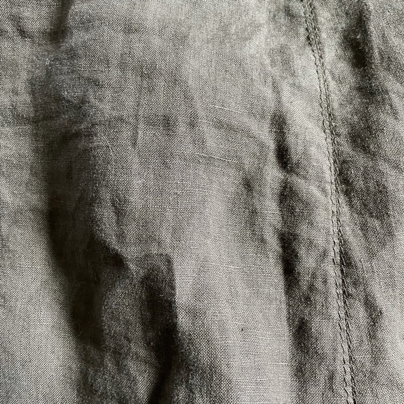 Chocolate linen skirt - Picture 5 of 5